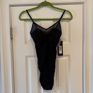MICHI Black Mesh Bodysuit - Size Medium